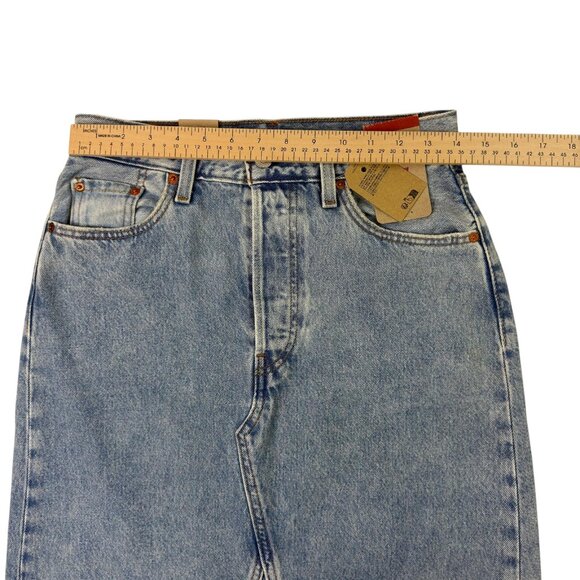 Levi’s Iconic Long Denim Skirt Women’s 26 / XS / Size 2 High Rise Maxi NWT - Picture 7 of 12